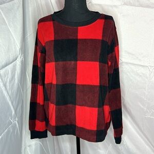 Old Navy Red&Black Checker Top